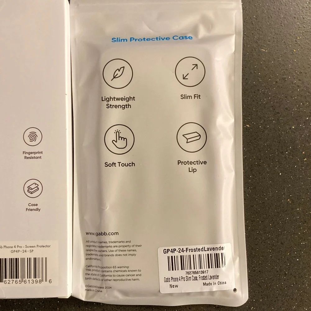 Slim Case for Gabb Phone 4 Pro and Screen Protector